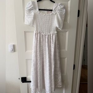 Rachel Parcell White Midi Dress